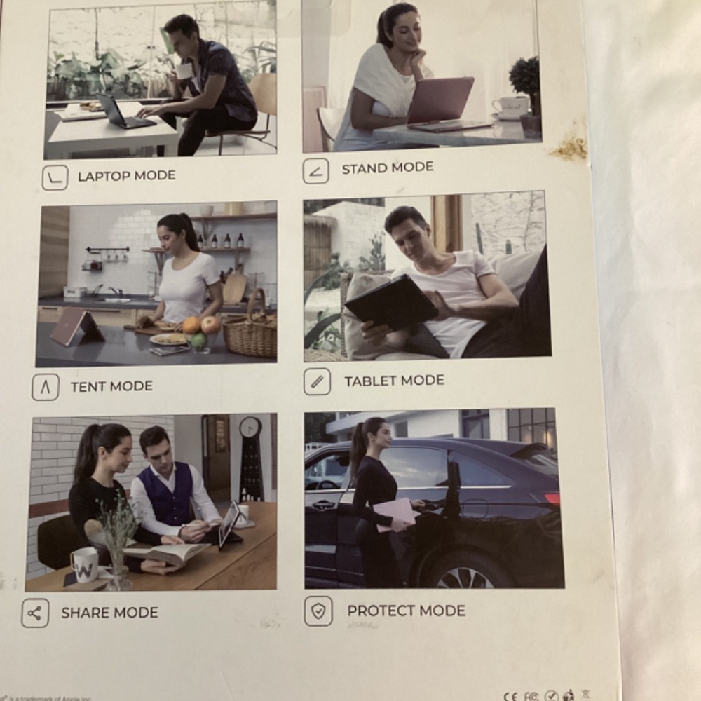 IPAD CASE -FLEXBOOK TOUCH 7-in-1 KEYBOARD CASE ( Color: Rosepink) - Picture 5 of 6